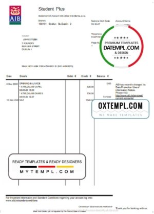 Nepal Bank Nepal bank statement easy to fill template in Excel and PDF format