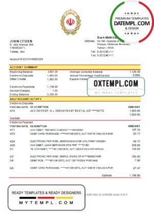 BEE-CLEAN Industrial Ltd. pay stub Word and PDF template