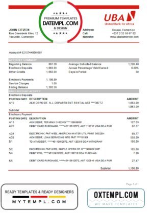 Self Employment Contractor Invoice template in word and pdf format