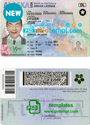 Pakistan Islamabad driving license PSD template, with fonts
