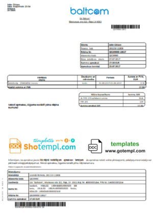 free contract terms and provisions checklist template, Word and PDF format