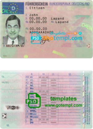 Iraq Rafidain bank visa classic card, fully editable template in PSD format