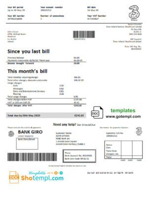 free daycare contract template, Word and PDF format