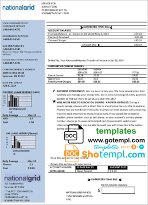 Lebanon Cedrus bank statement Excel and PDF template