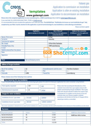 INDIA DVVNL utility bill Word and PDF template