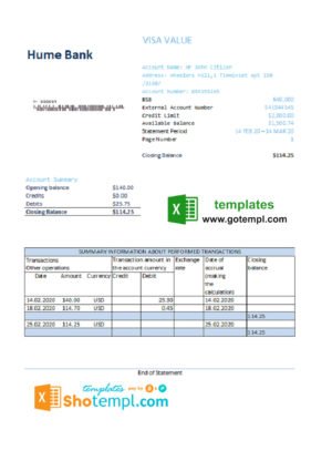 India Reliance Energy utility bill Word and PDF template, 2 pages