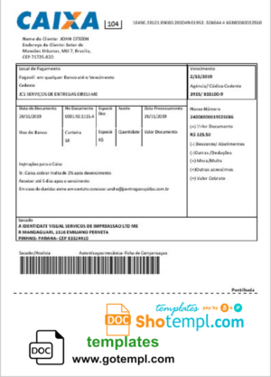 Free Invoice Receipt template in word and pdf format