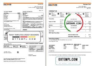 USA EVERGY utility bill Word and PDF template