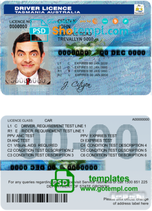 New Zealand Kiwibank visa debit card template in PSD format
