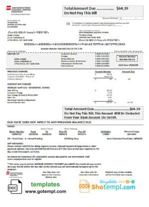 Printable Tax Invoice template in word and pdf format