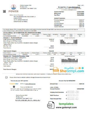 Freelance Work From Home Invoice template in word and pdf format