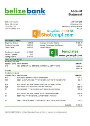 Albania hotel booking confirmation Word and PDF template, 2 pages