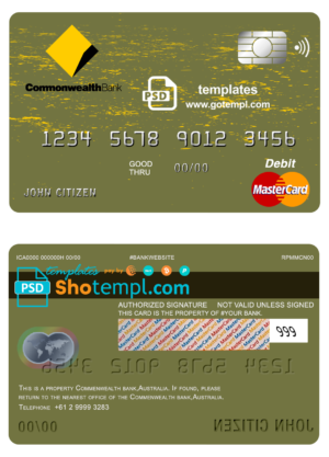 Iraq electronic visa PSD template, fully editable