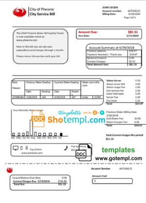 Free Standard Invoice template in word and pdf format