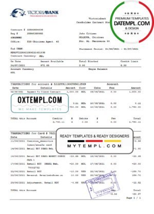 USA Craft Co. invoice template in Word and PDF format, fully editable