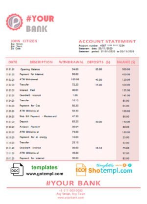 Motorcycle Bill of Sale Word example, fully editable