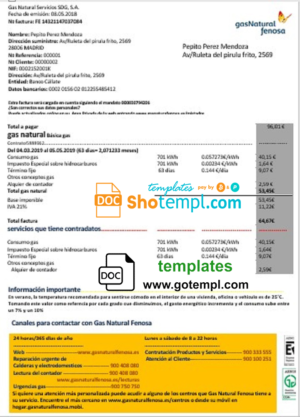Kyrgyzstan Commercial bank statement Excel and PDF template