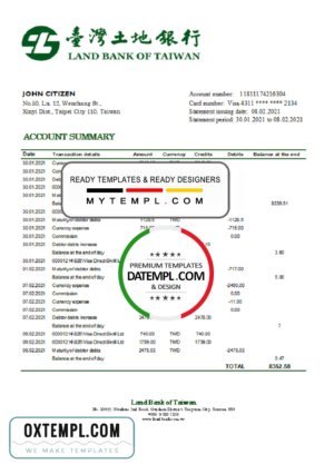USA NEW YORK CENTRAL HUDSON utility bill Word and PDF template
