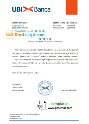 Cambodia Foreign Trade Bank of Cambodia bank account reference letter template in Word and PDF format