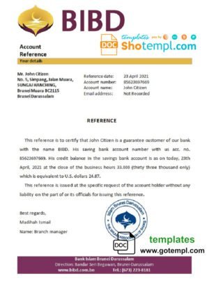 Bhutan T bank visa card template in PSD format, fully editable