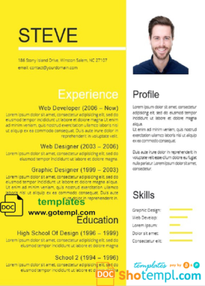 Completely Editable Resume in WORD format