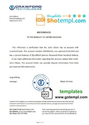 Cameroon vital record birth certificate PSD template
