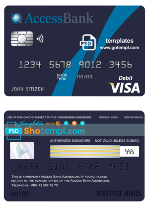 Police ID card PSD template, version 3
