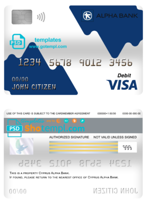 USA Georgia driving license template in PSD format, 2019 – present