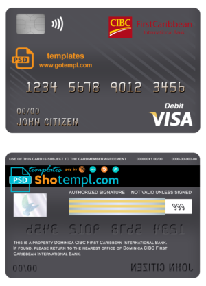 Hong Kong Citibank mastercard template in PSD format, fully editable