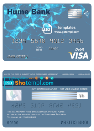 Mexico consular ID card PSD template, completely editable