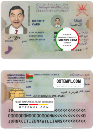 South Korea Alien Registration Card (ARC) template in PSD format, fully editable