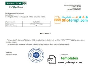 LOWE’S payment receipt PSD template