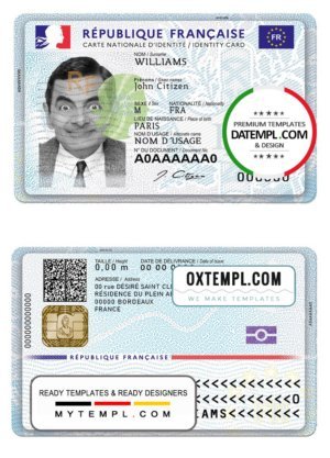 Sri Lanka ID card template in PSD format, fully editable