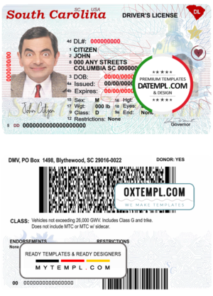 Taiwan driving license editable PSD files, scan look and photo-realistic look, 2 in 1