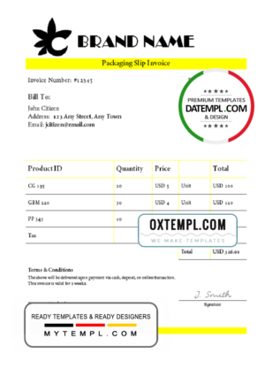 fine premium universal multipurpose invoice template in Word and PDF format, fully editable