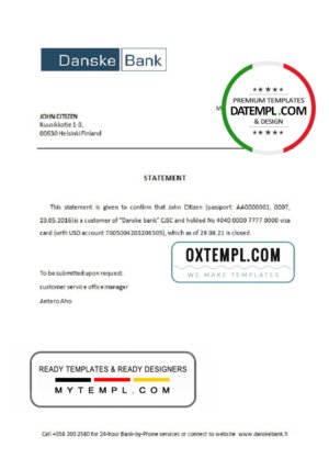 Kyrgyzstan birth certificate Word and PDF template, completely editable