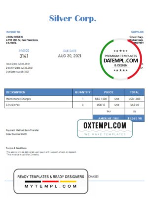 Dominican Republic bank statement 9 templates in one archive – with takeaway price