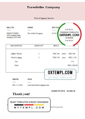 Madagascar Airbnb booking confirmation Word and PDF template