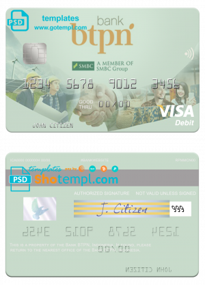 Mexico ID template in PSD format, fully editable