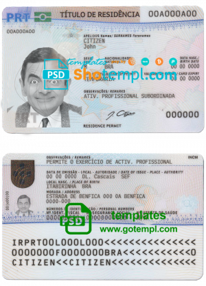 Germany ID card PSD files, scan look and photographed image, 2 in 1 (2021-present)