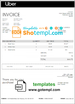 India PayTM Payments bank statement Word and PDF template, 2 pages