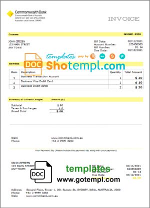 USA Massachusetts Digital Federal Credit Union (DCU) bank statement Word and PDF template, 5 pages