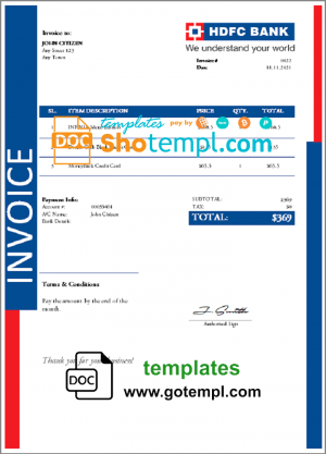 Ontop company earnings statement template in PDF and Word format