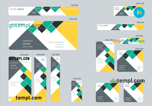 # interior firm editable banner template set of 13 PSD