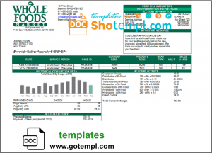 Thailand Caylon Bank statement template in Word and PDF format
