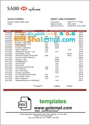 Trucking Company Earnings statement Word and PDF template