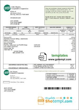 Mexico Inbursa bank statement Excel and PDF template, version 2