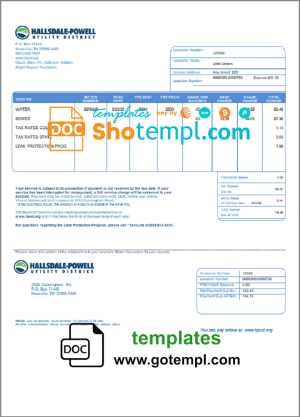 R & A Grower pay stub template in PDF and Word formats