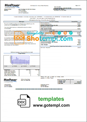 Philippines business registration certificate Word and PDF template