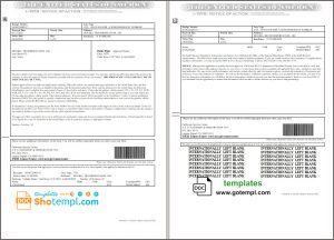 Cuba Banco Metropolitano bank proof of address statement template in Word and PDF format